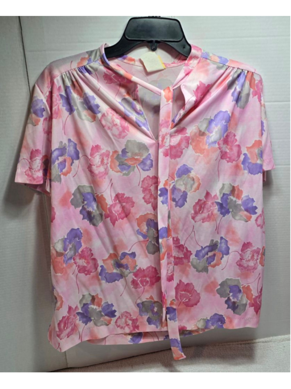 Women's Just Oscar Pink Floral Blouse M